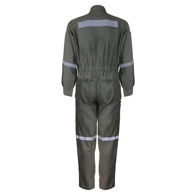 Overol Piloto Poplin Verde C/Reflectante 3