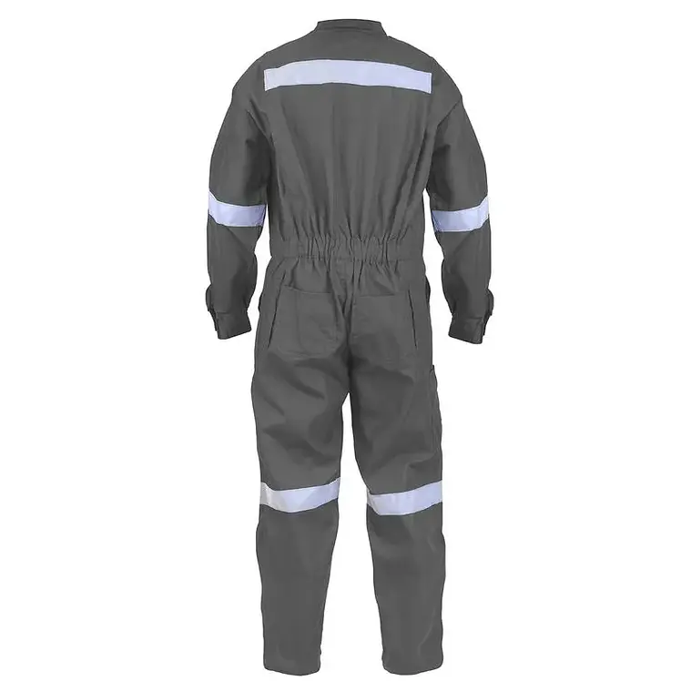 Overol Piloto Poplin Gris C/Reflectante 2