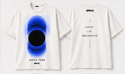 Polera BRNX × Javier Toro · Layers