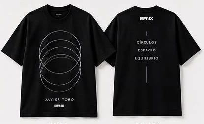 Polera BRNX × Javier Toro · Orbit
