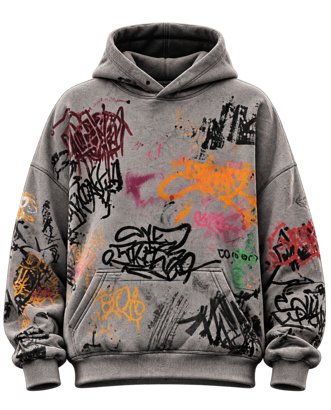 Polerón BRNX Graffiti · Gris Cemento