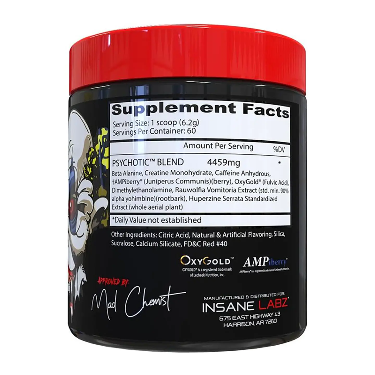 Pre Entreno Insane Labz Psychotic Fruit Punch 2