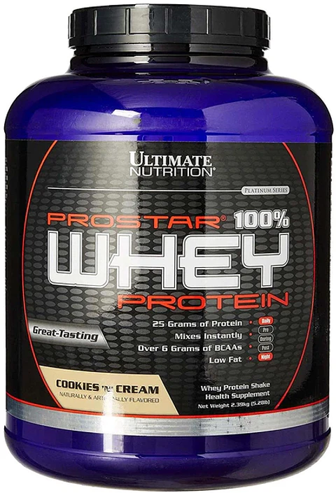 Proteína Whey Ultimate Nutrition Prostar Cookies and Cream 5 lb