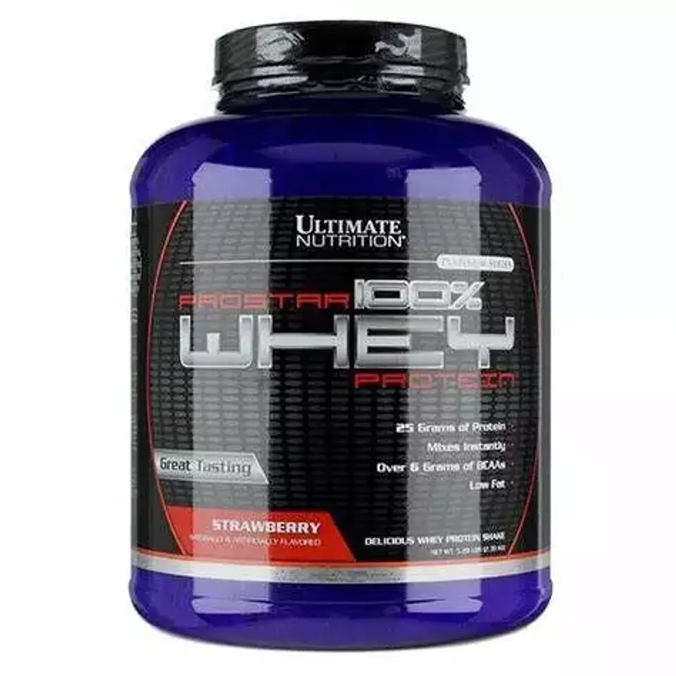 Proteína Whey Ultimate Nutrition Prostar Frutilla 5 lb 1