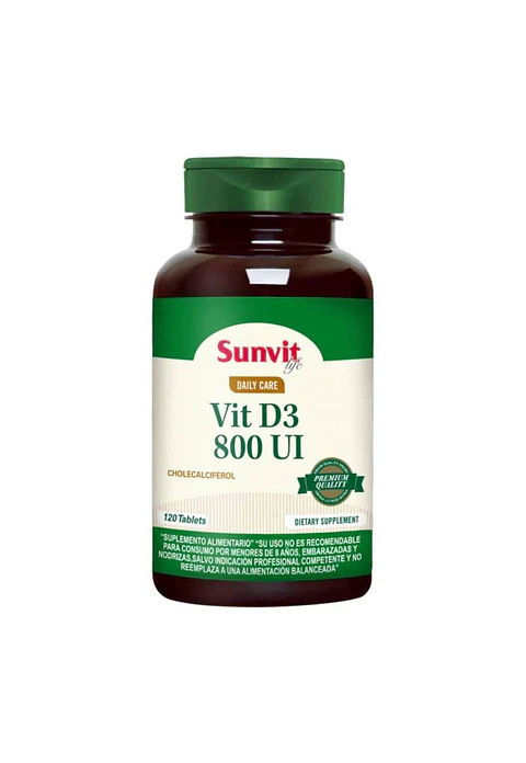Vitamina D Sunvit 120 Tabletas
