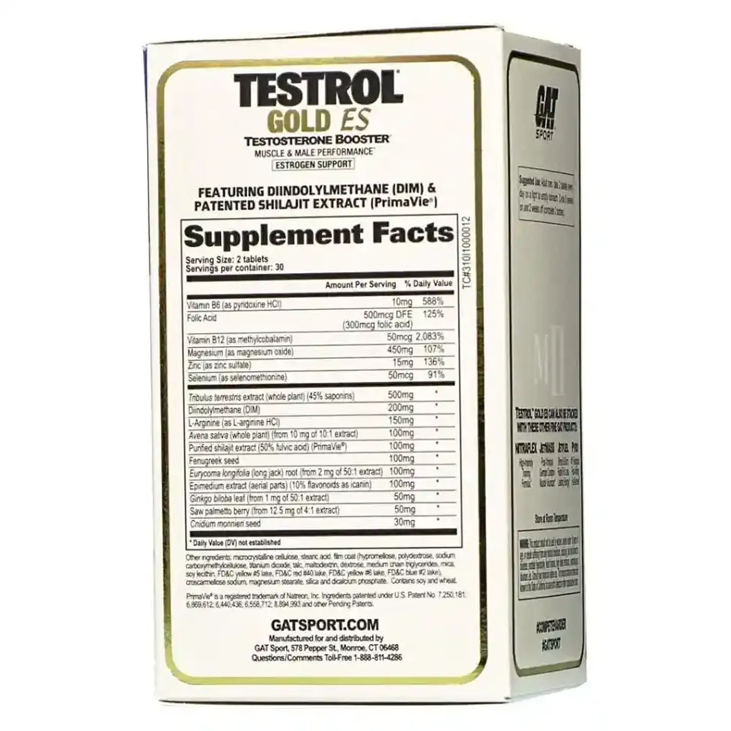 Potenciador de Testosterona GAT Testrol 60 Cápsulas 2