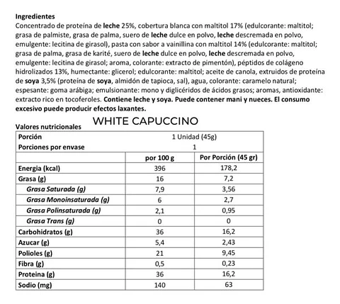 Barra Proteica Space Cappuccino 45 g