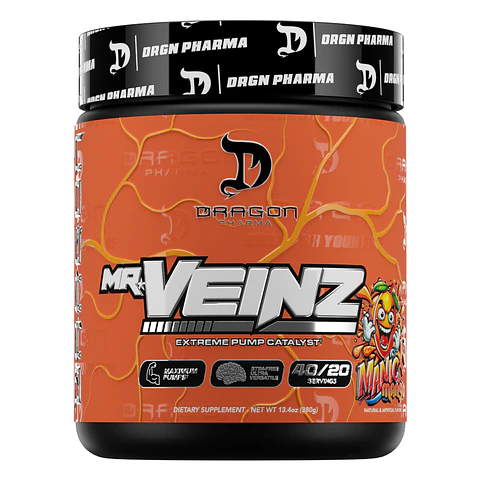 Pre Entreno Dragon Pharma Mr. Veinz Naranja 380 g