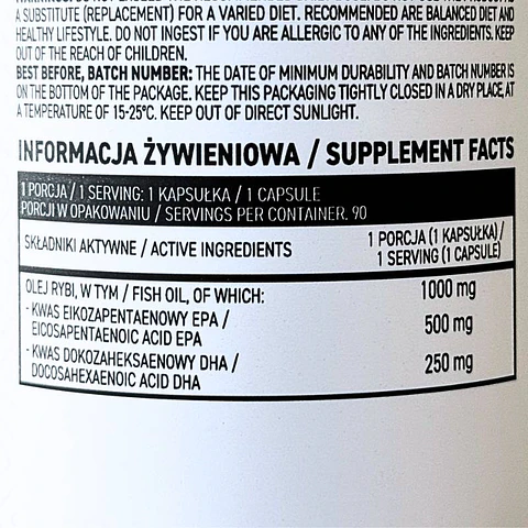 Omega 3 Ostrovit Extreme Cápsulas