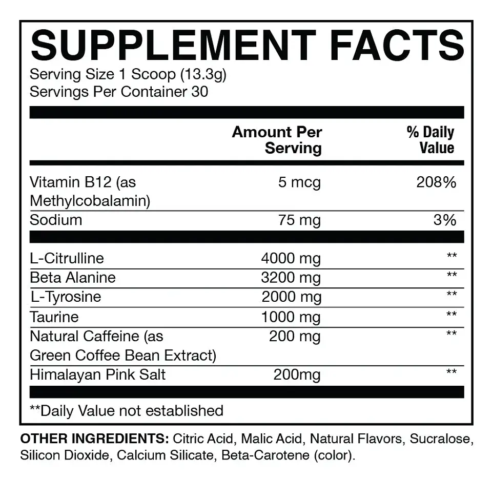 Pre Entreno RAW CBUM 400 g 2