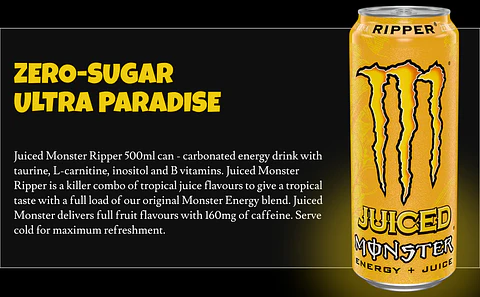 Bebida Energética Monster Energy Ripper 473 ml