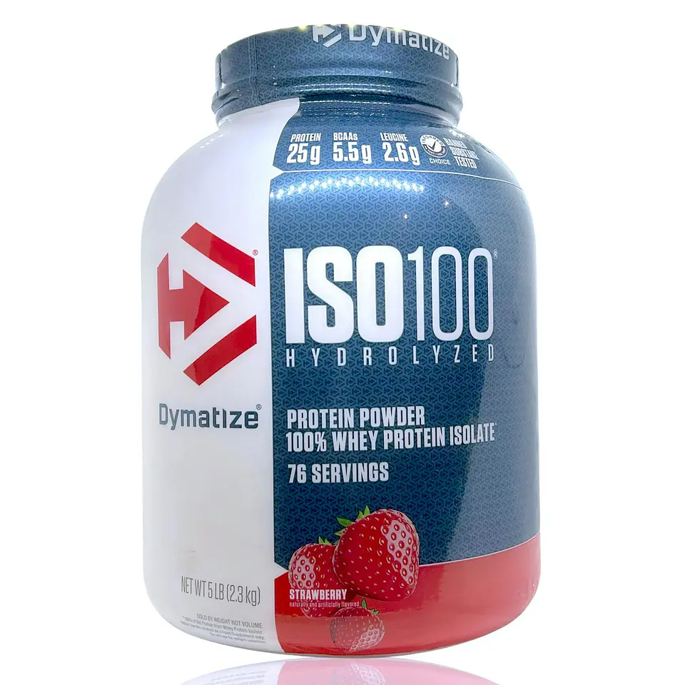 Proteína Aislada Dymatize ISO100 Frutilla 5 lb 1