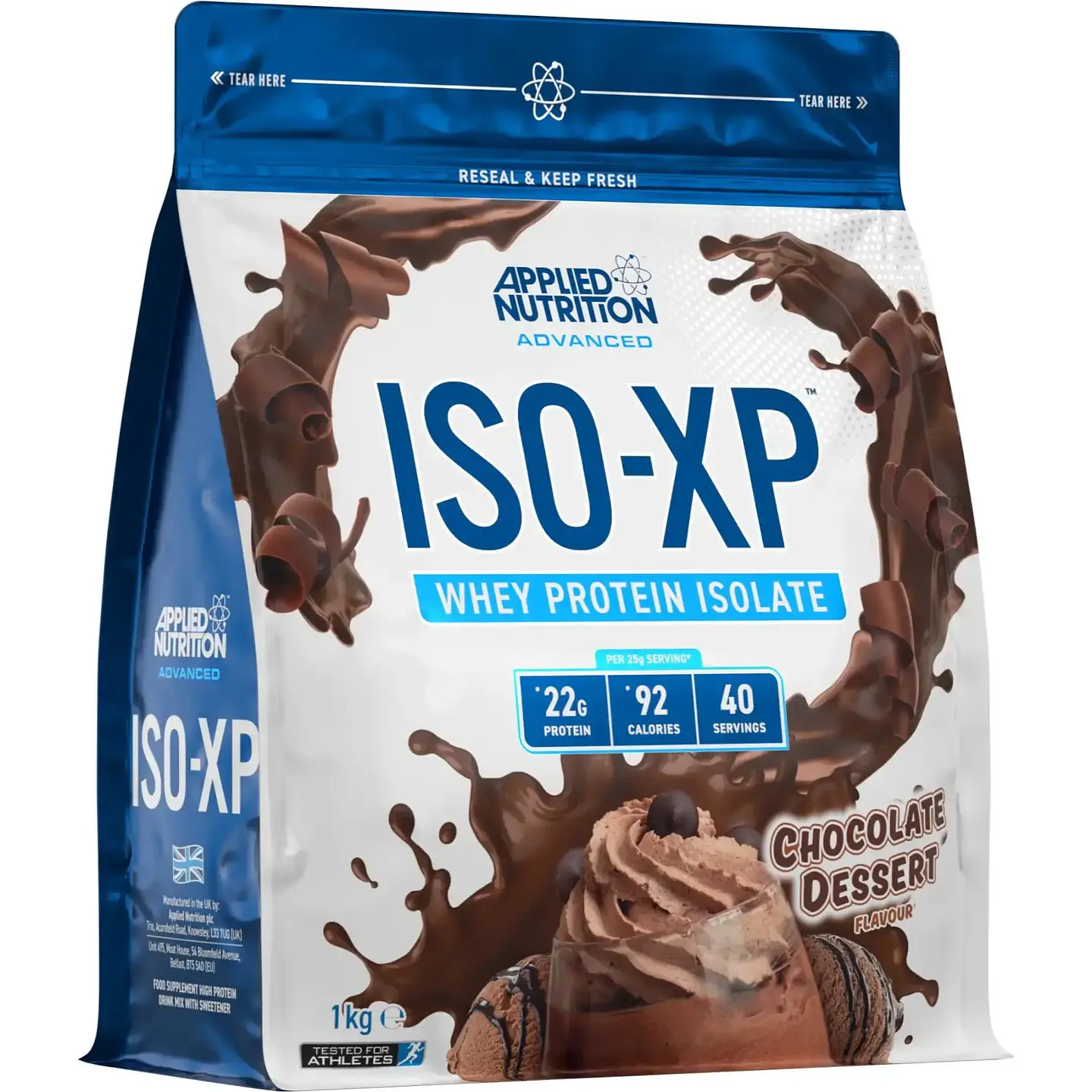 Proteína Aislada Applied Nutrition ISO-XP Chocolate 1 kg 1
