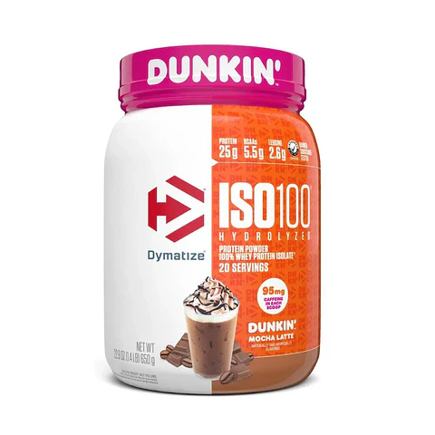 Proteína Aislada Dymatize ISO100 Dunkin Cappuccino 1.4 lb