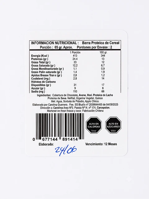 Barra Proteica Bio Rebel Chocolate Blanco 24 g
