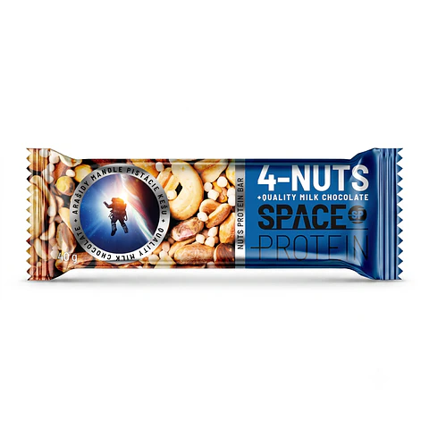 Barra de Frutos Secos Space 4 Nuts Almendra Pistacho Cashew 40 g