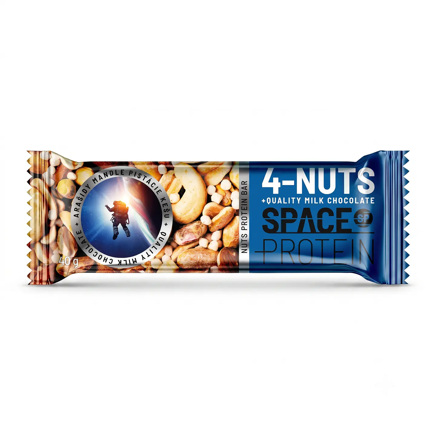 Barra de Frutos Secos Space 4 Nuts Almendra Pistacho Cashew 40 g 1