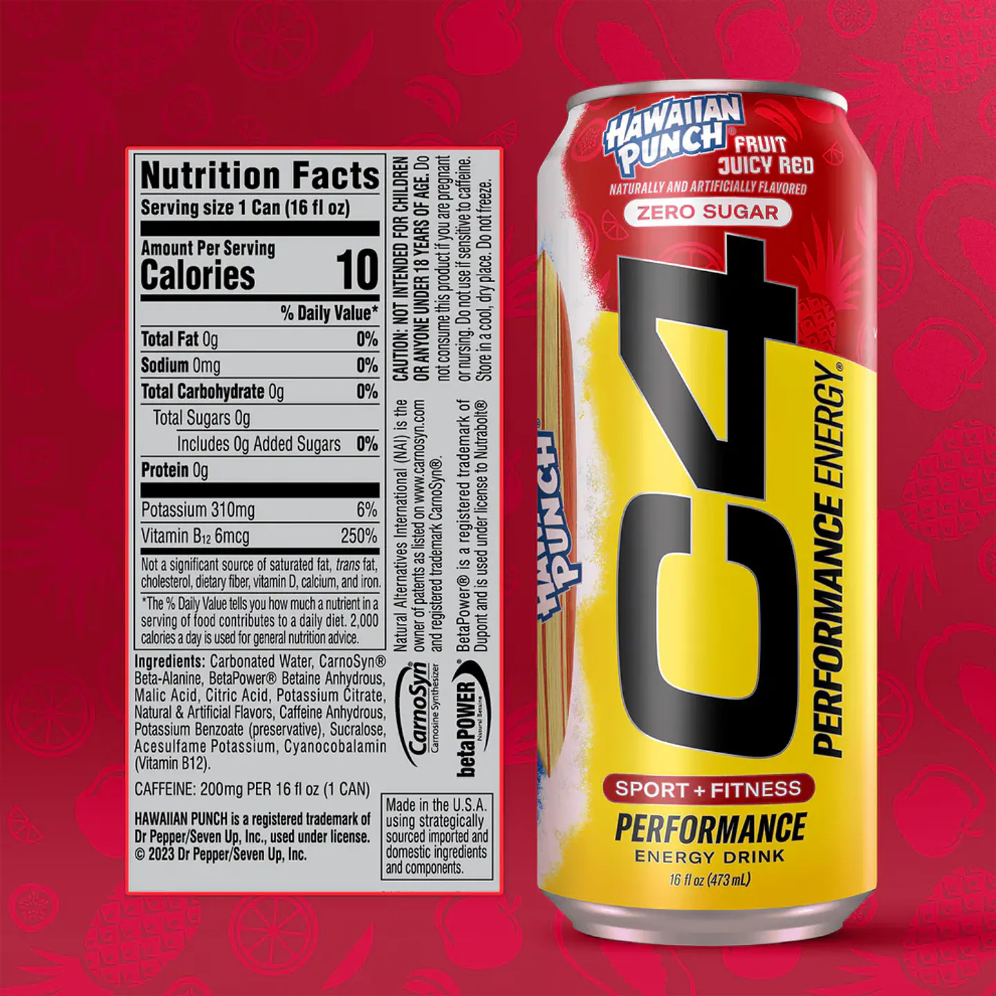 Bebida Energética Cellucor C4 Energy Hawaiian Punch Fruit Juice 473 ml 2