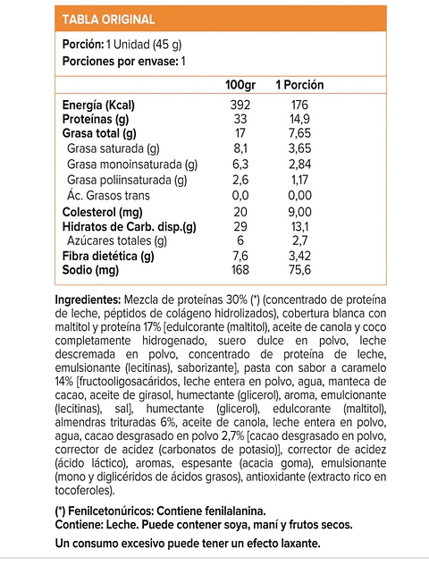 Barra Proteica Space Chocolate 50 g