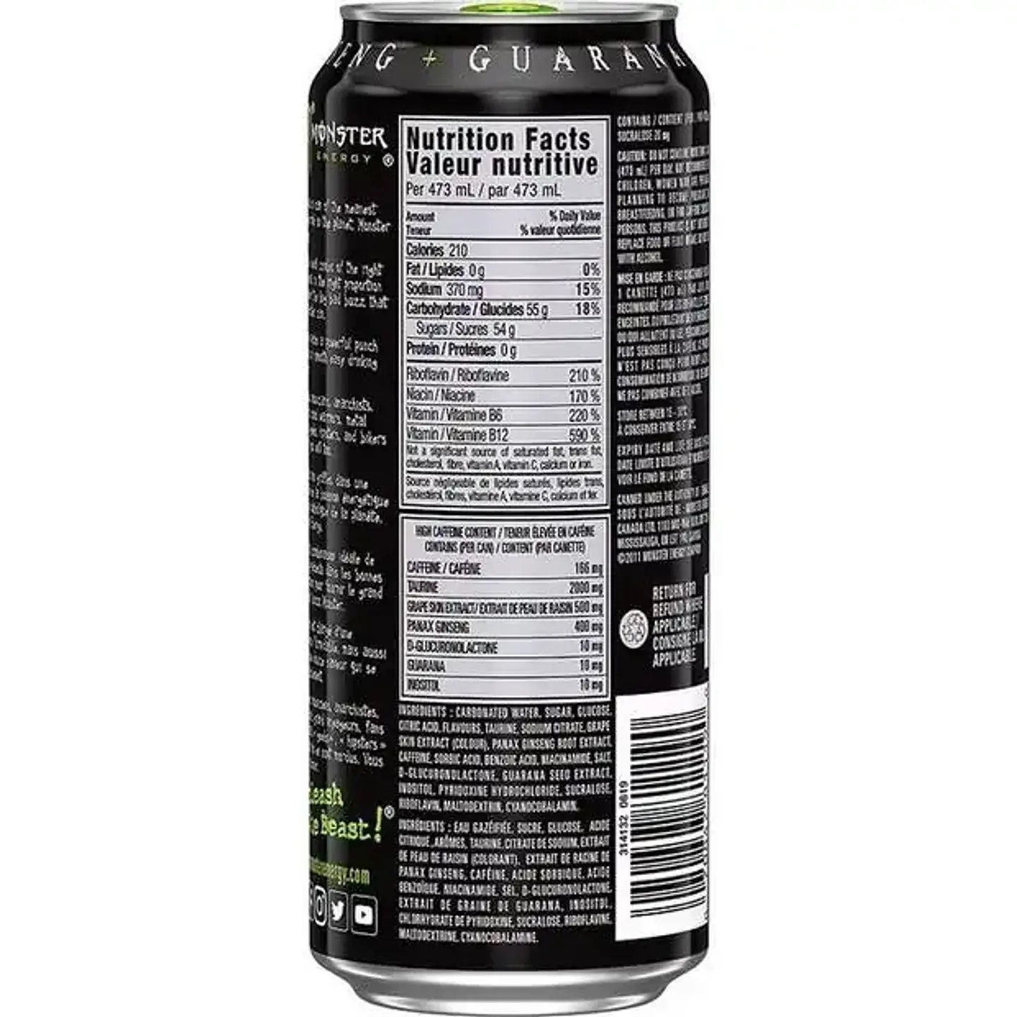Bebida Energética Monster Energy Original 473 ml 3