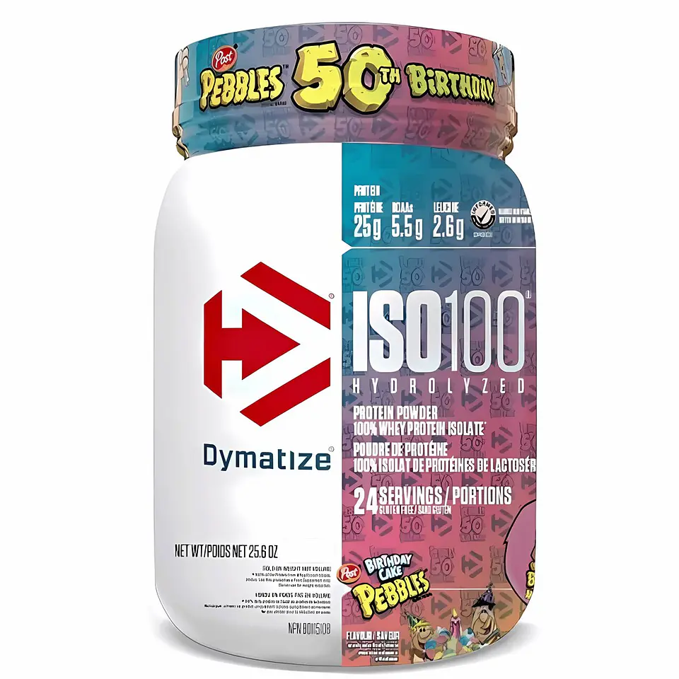 Proteína Aislada Dymatize ISO100 Fruity Pebbles 1.4 lb 1