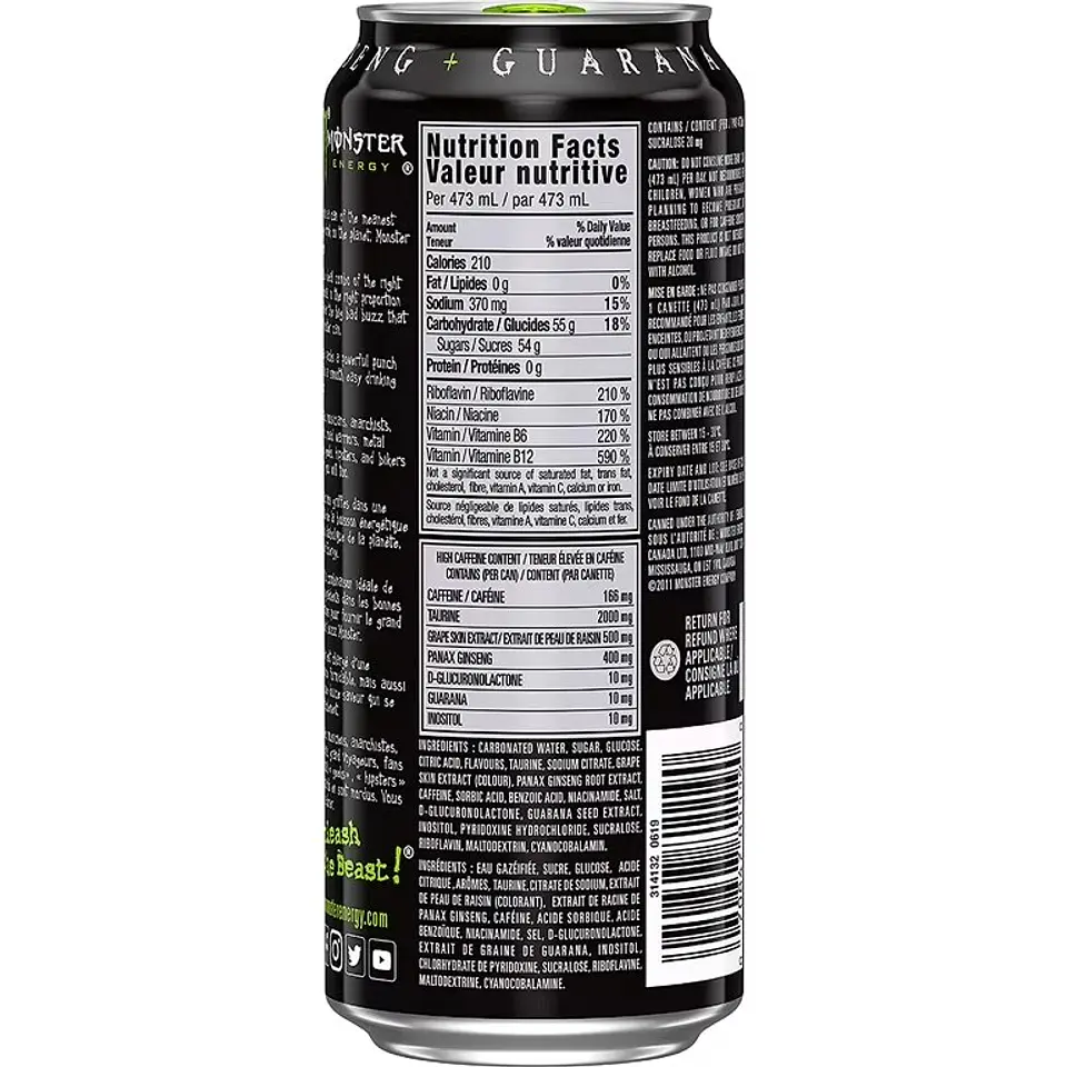 Bebida Energética Monster Energy Original 473 ml 4