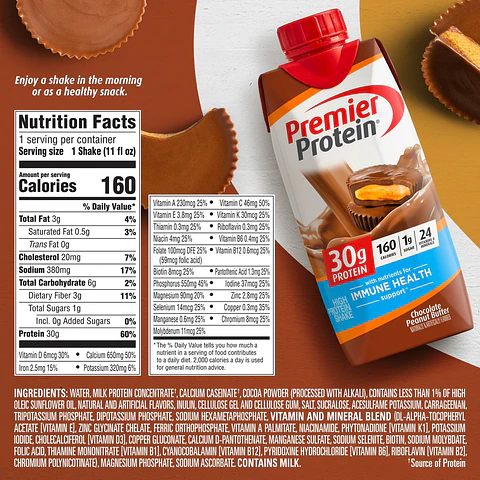 Batido Proteico Premier Protein Chocolate Peanut Butter