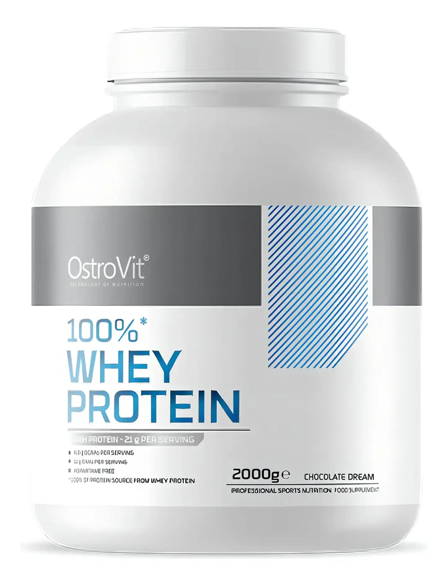 Proteína Whey Ostrovit Chocolate 2 kg 1