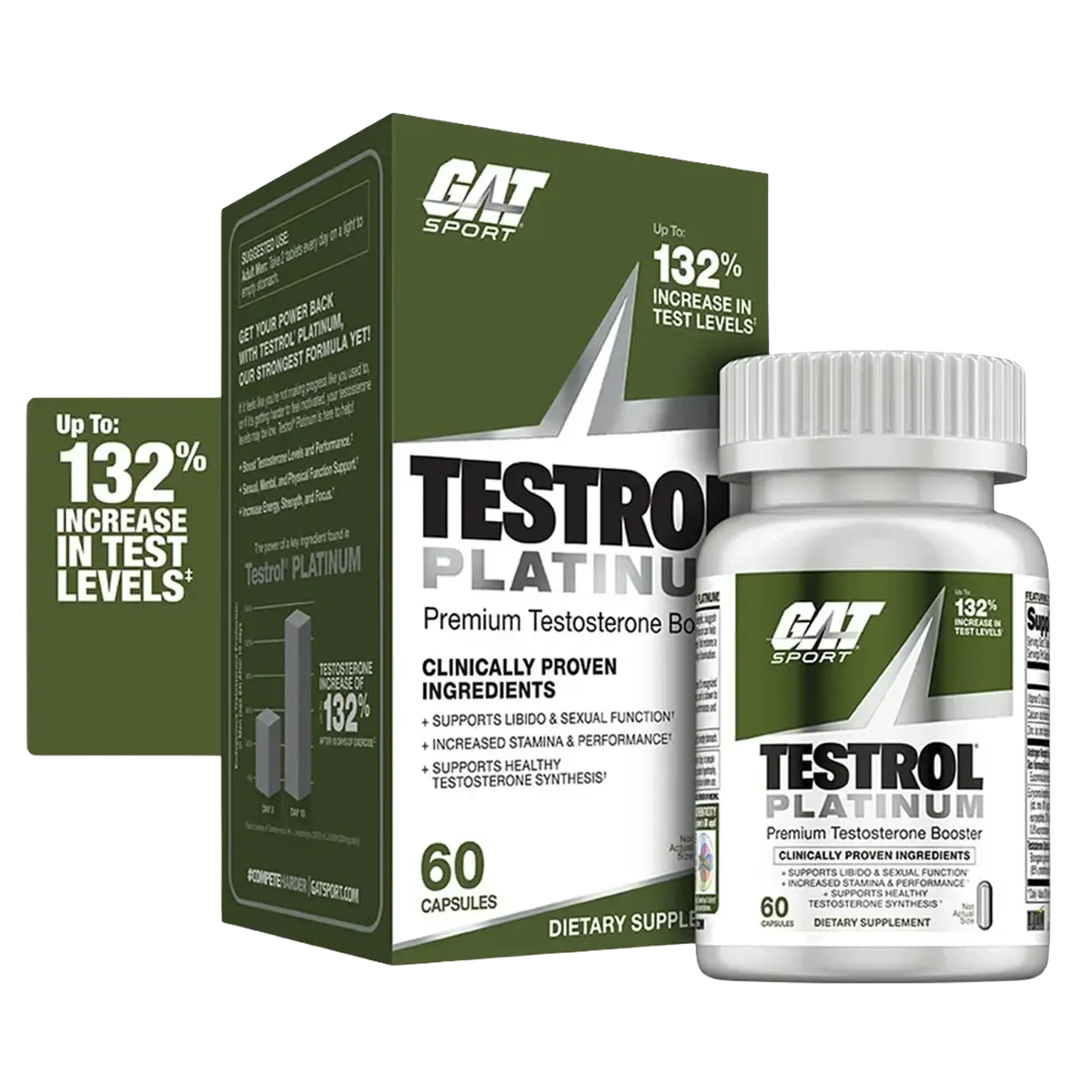 Potenciador de Testosterona GAT Testrol Platinum 1