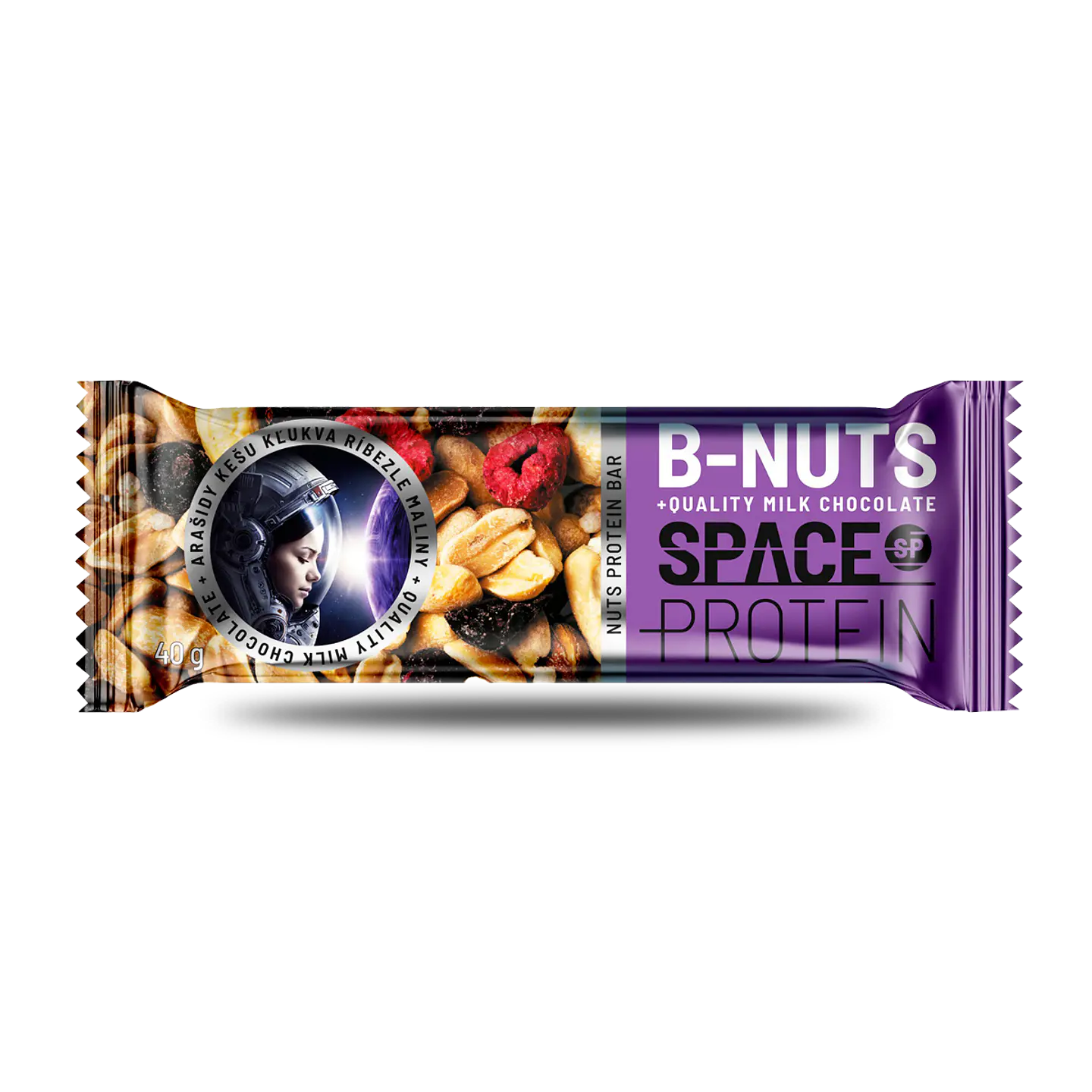 Barra Proteica Space R-Nuts Frutos Rojos 50 g 1