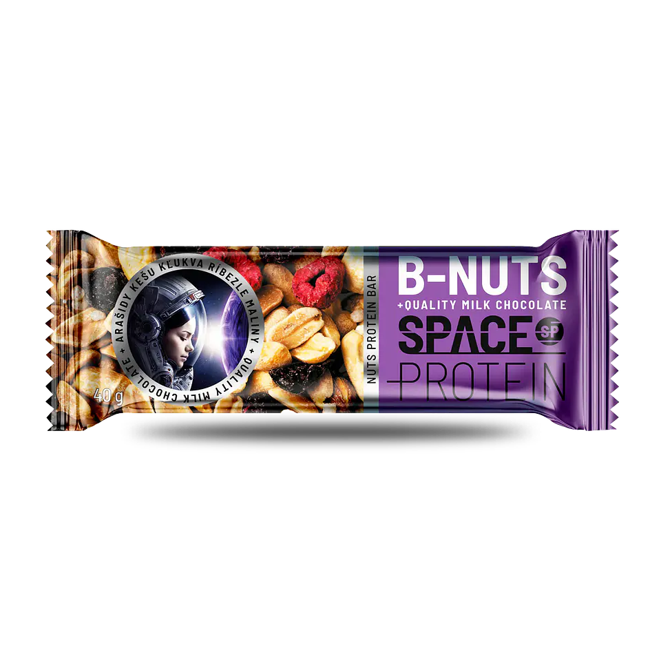 Barra Proteica Space R-Nuts Frutos Rojos 50 g 1