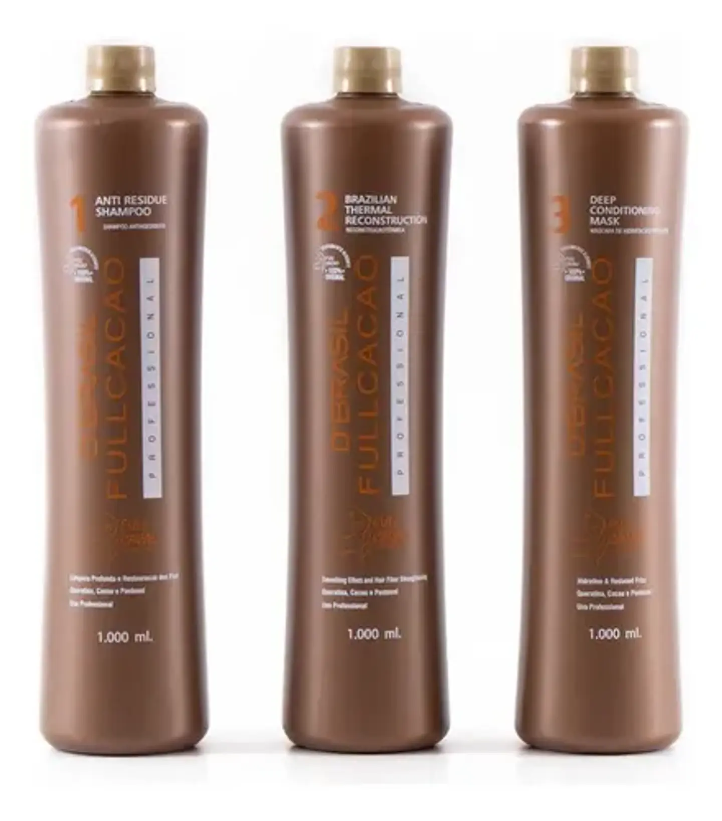 Alisado Fullcacao Coffe Paso 1-2-3 500ml 1