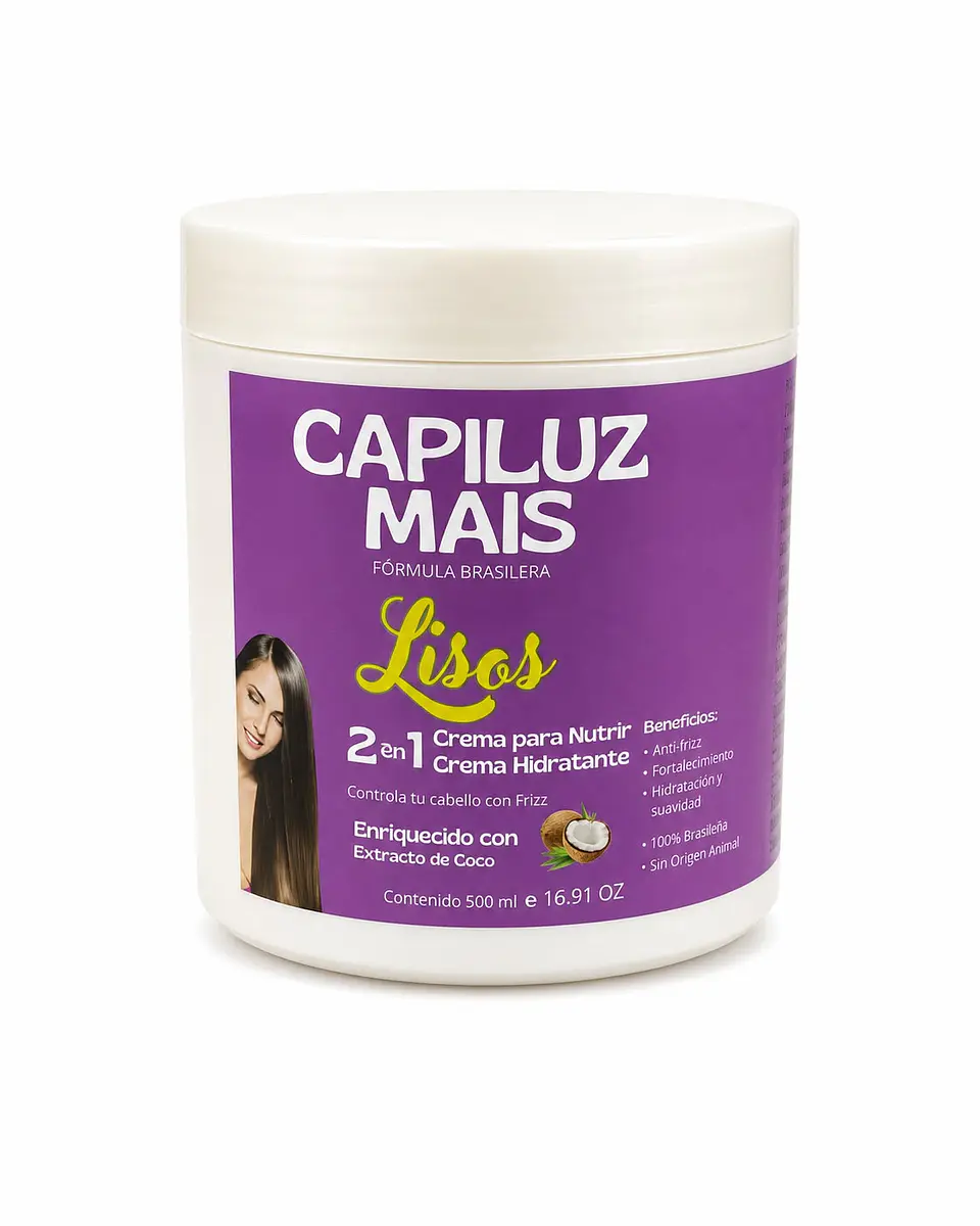 Máscara Capilar 2 en 1  Lisos 500ml 1