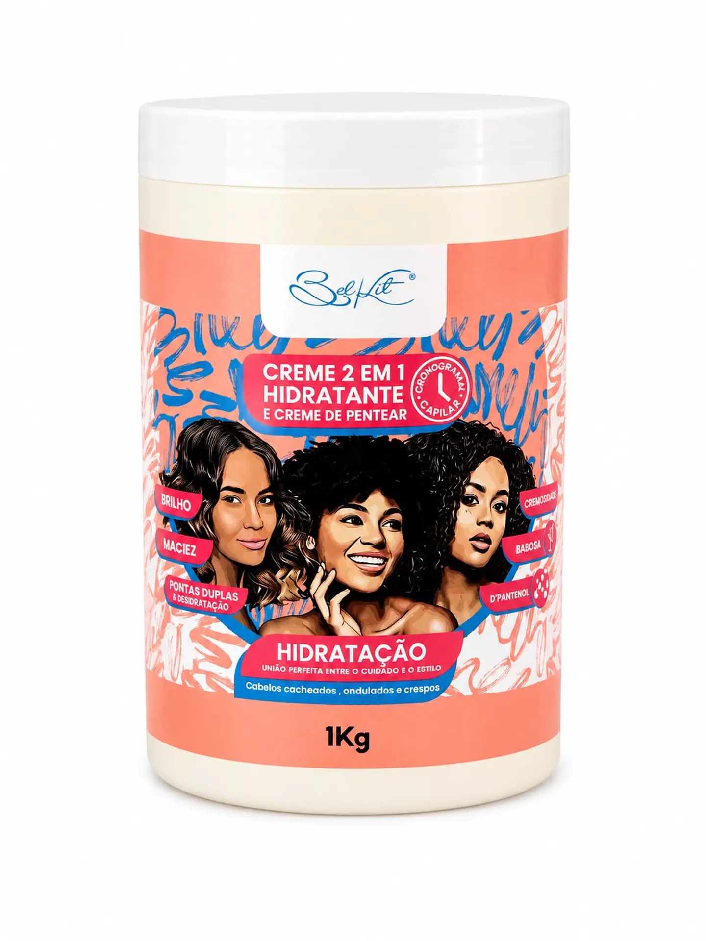 Máscara Crema 2 en 1 Hidratante 1kg 1