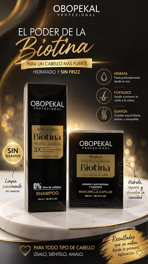 Pack Shampoo + Mascarilla Biotina 