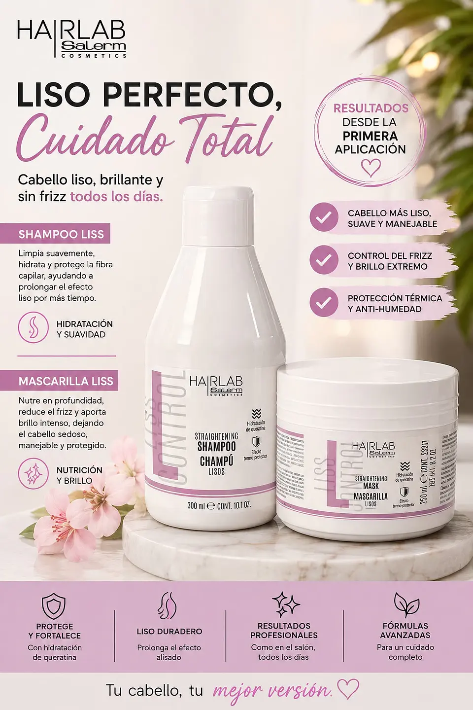 Pack Shampoo + Mascarilla Lisos  1