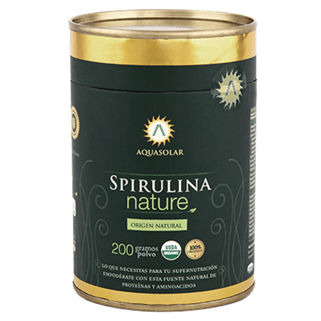 Spirulina Nature en Polvo, 100% Orgánica, 200 g