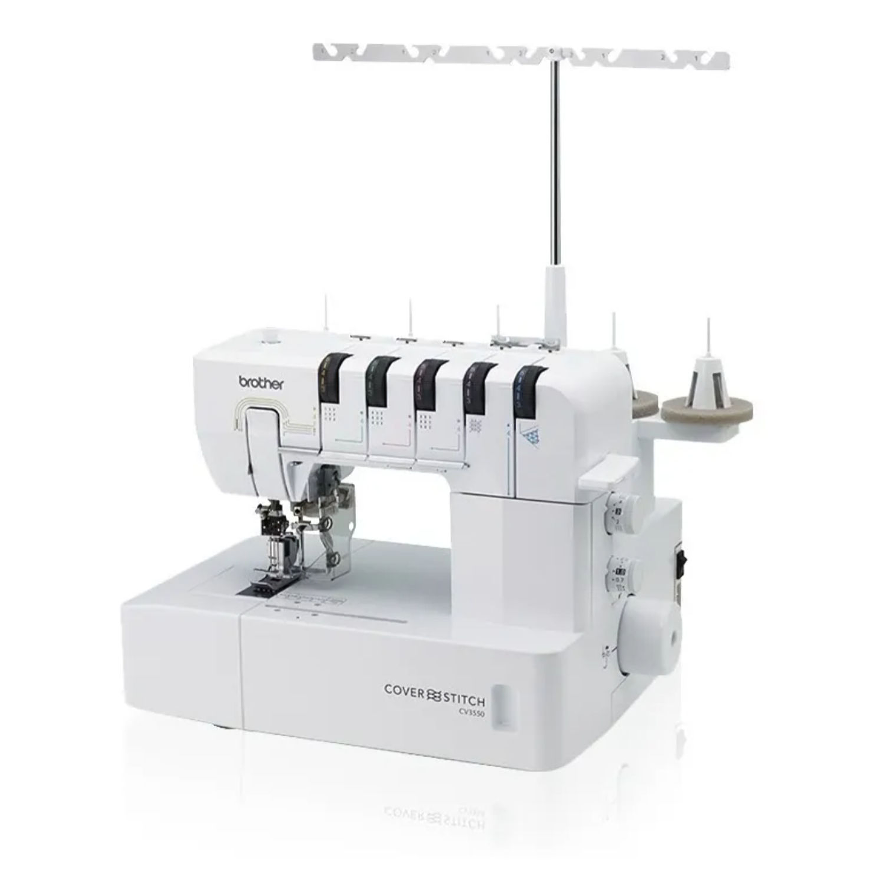 Brother CV3550 – Colleretera / Cover Stitch de 5 hilos con hasta 1.000 ppm