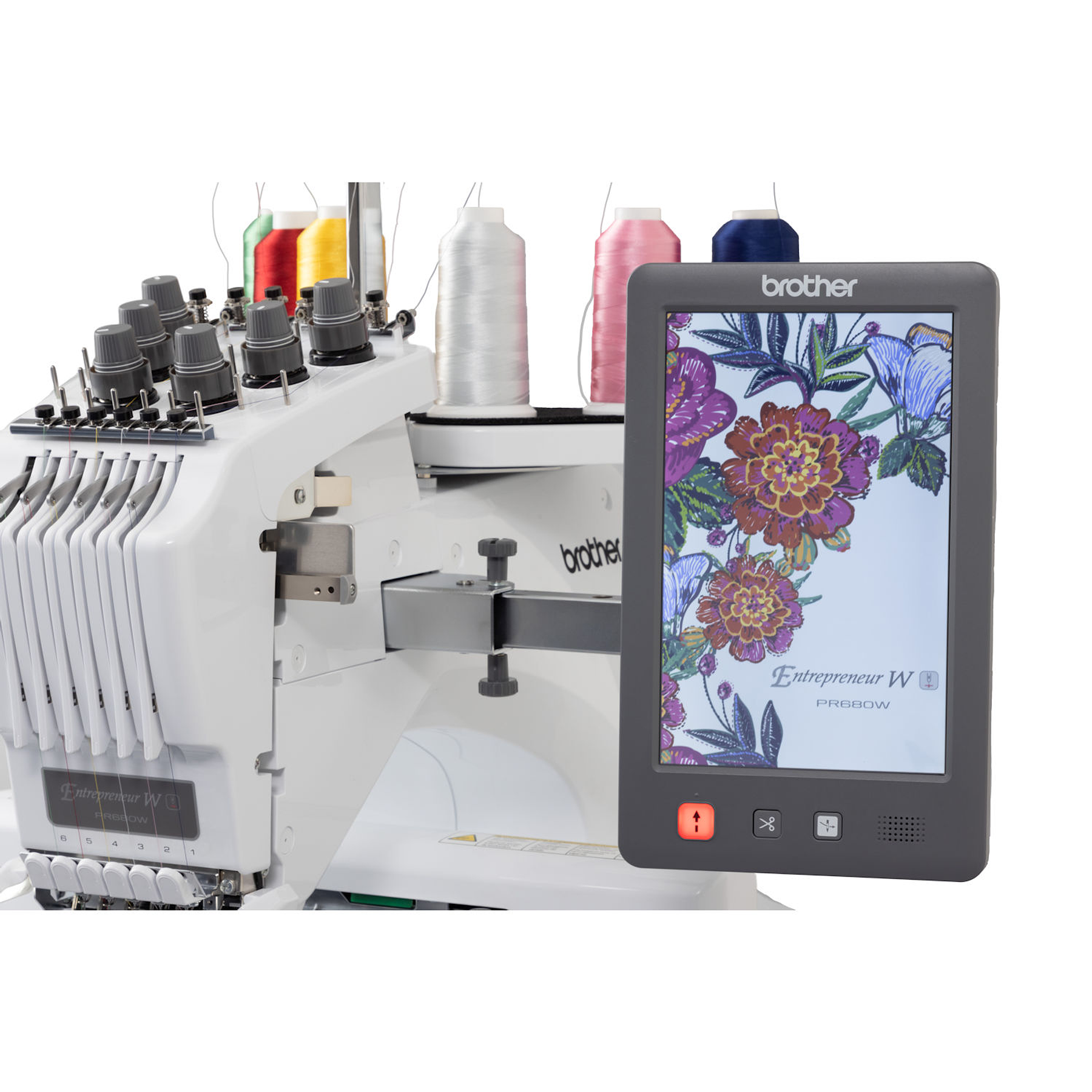 Bordadora Profesional Brother PR680W – 6 Agujas, Wi-Fi, 30x20 cm, 1.000 ppm