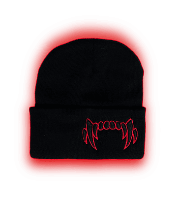 Beanie black colmillo 