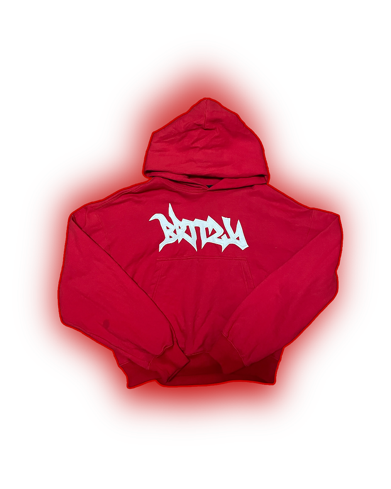 Hoodie boxy red destroyer(PRE-VENTA)