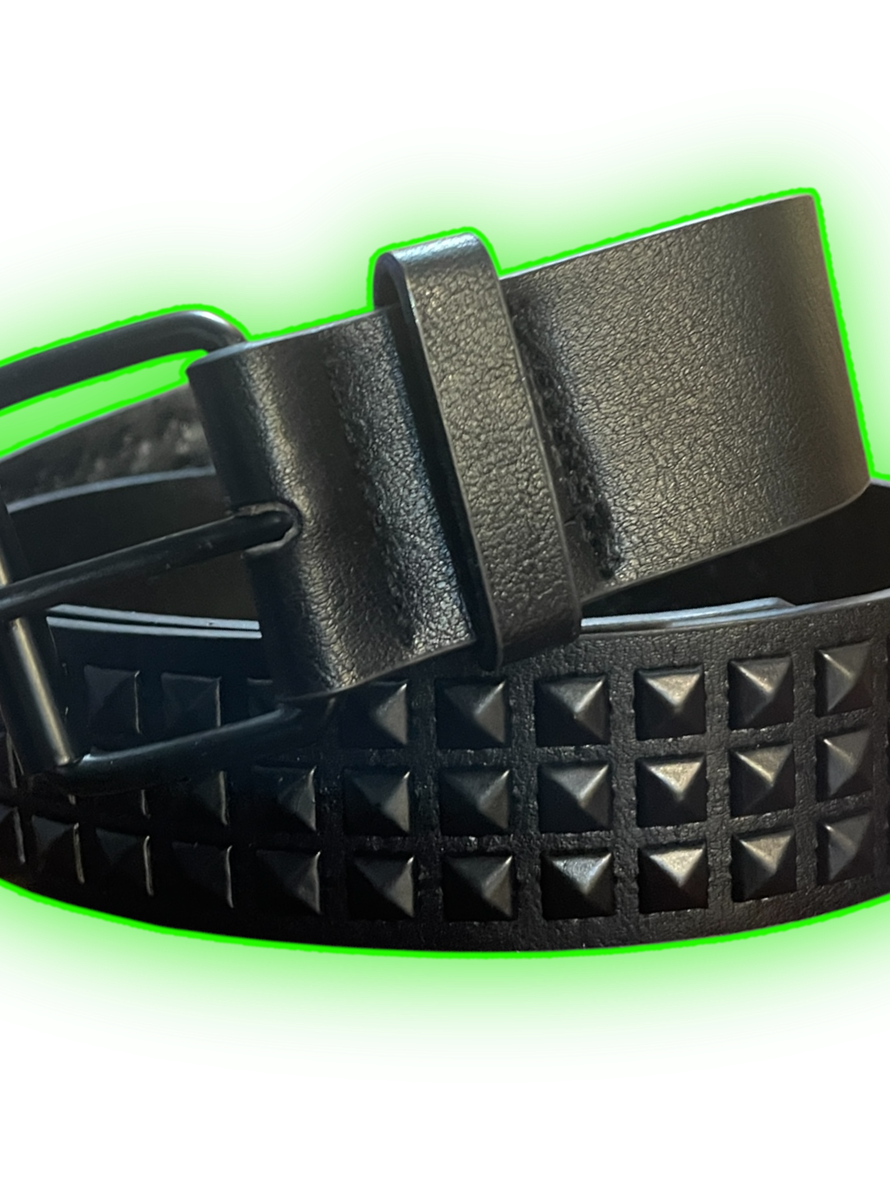 Cinturón black triple piramid  1