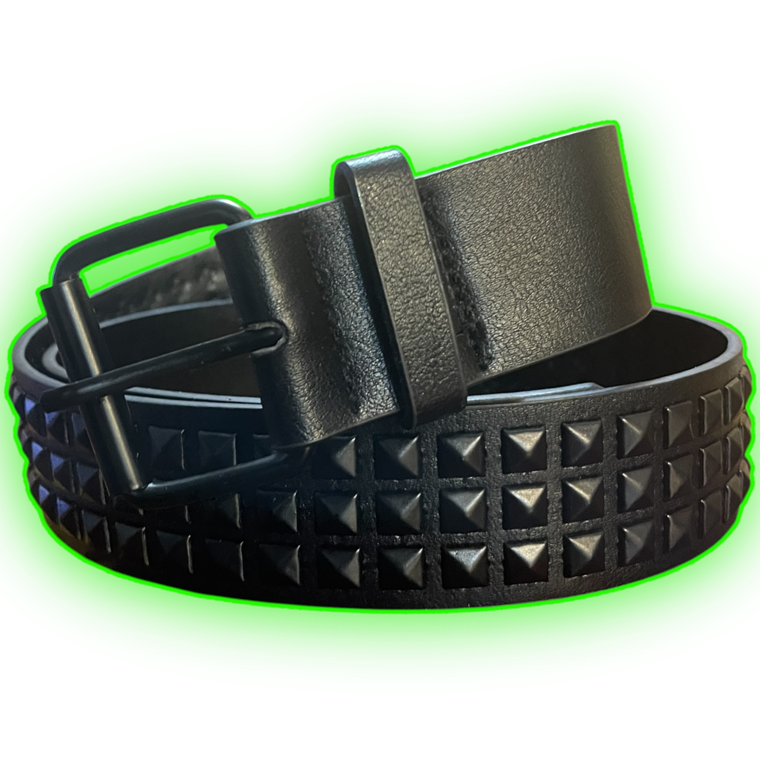 Cinturón black triple piramid  1