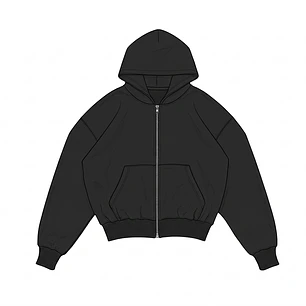 Pre-venta hoodie zipper black destroyer 