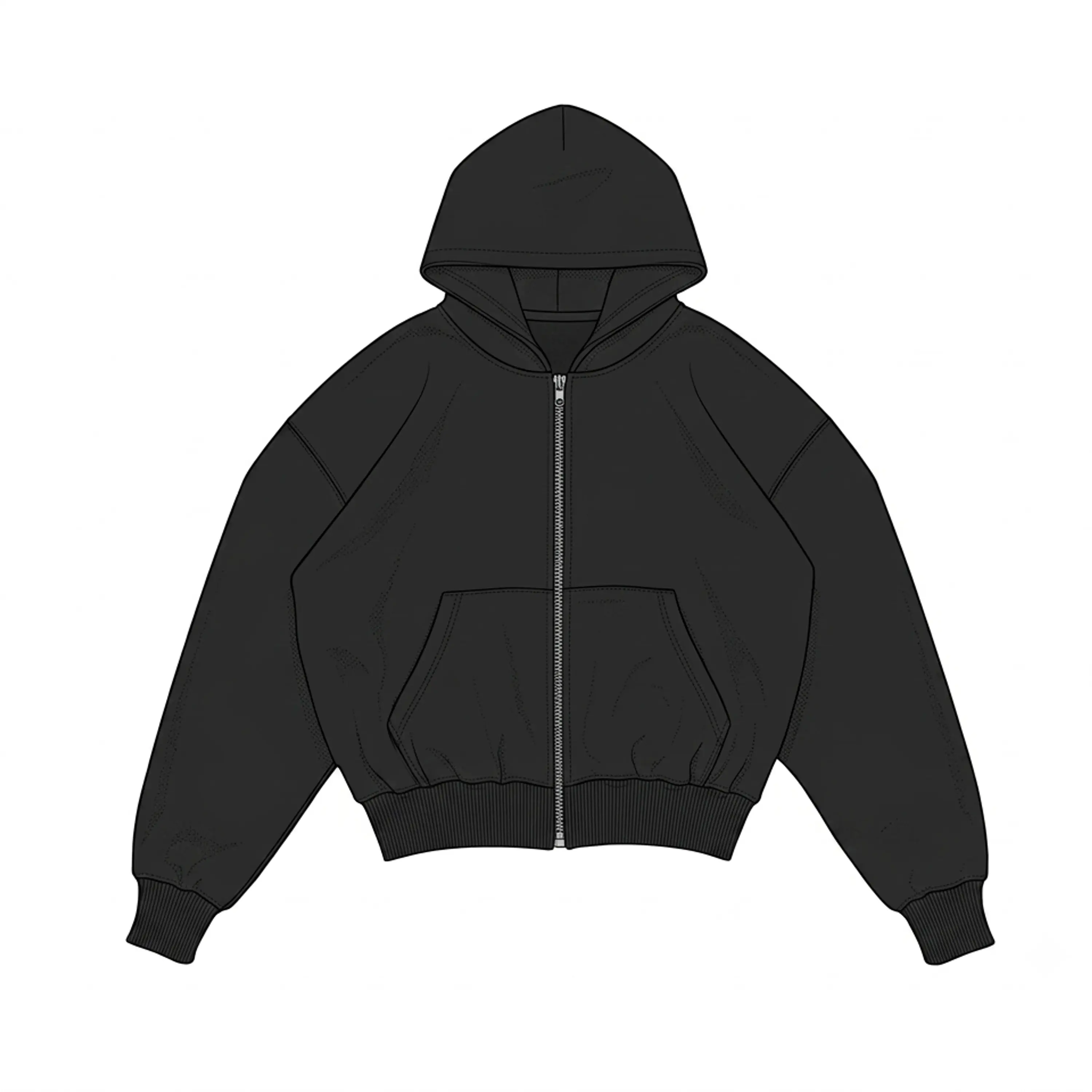 Pre-venta hoodie zipper black destroyer  2
