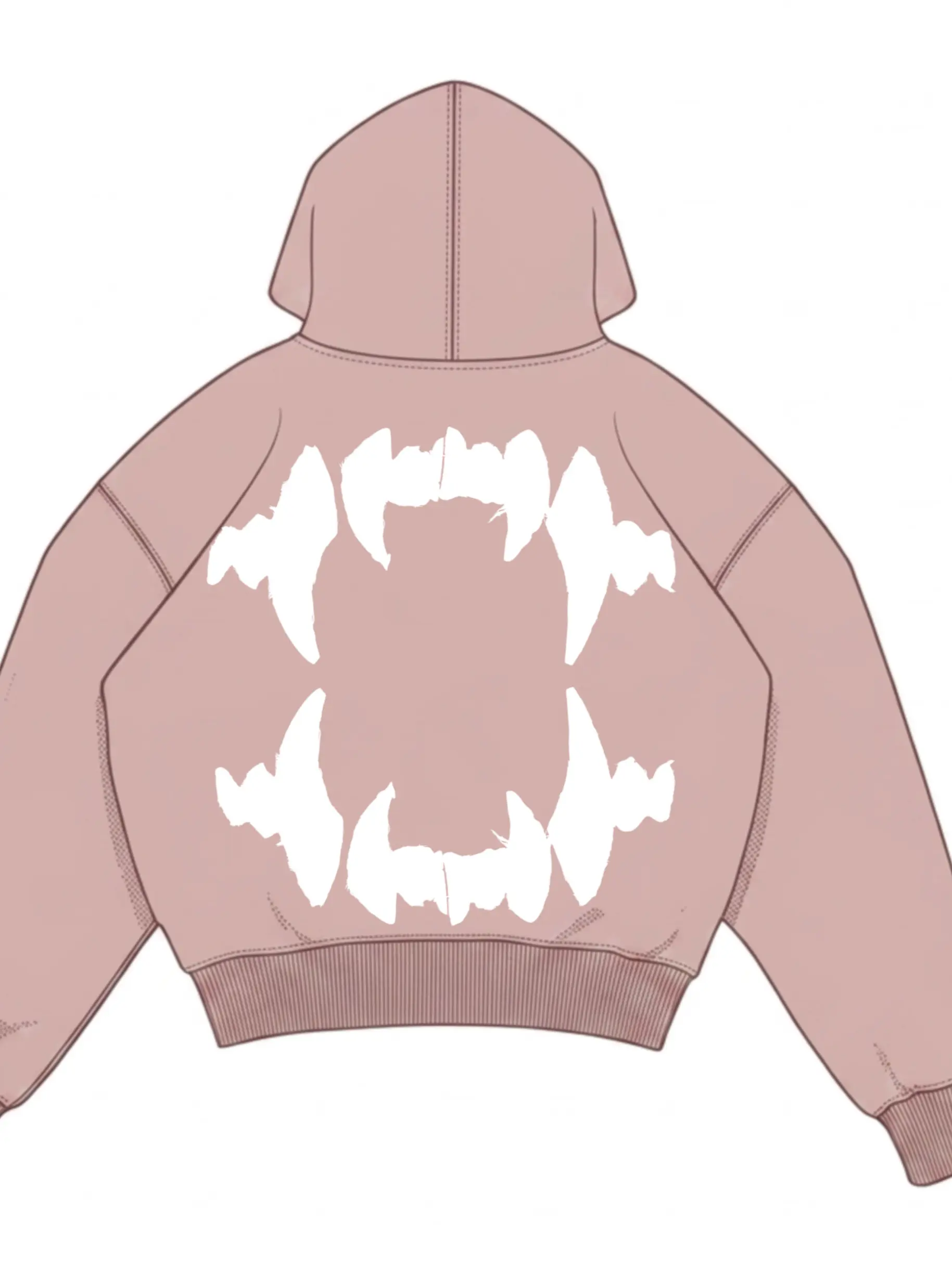 Pre-venta hoodie zipper pink destroyer  3