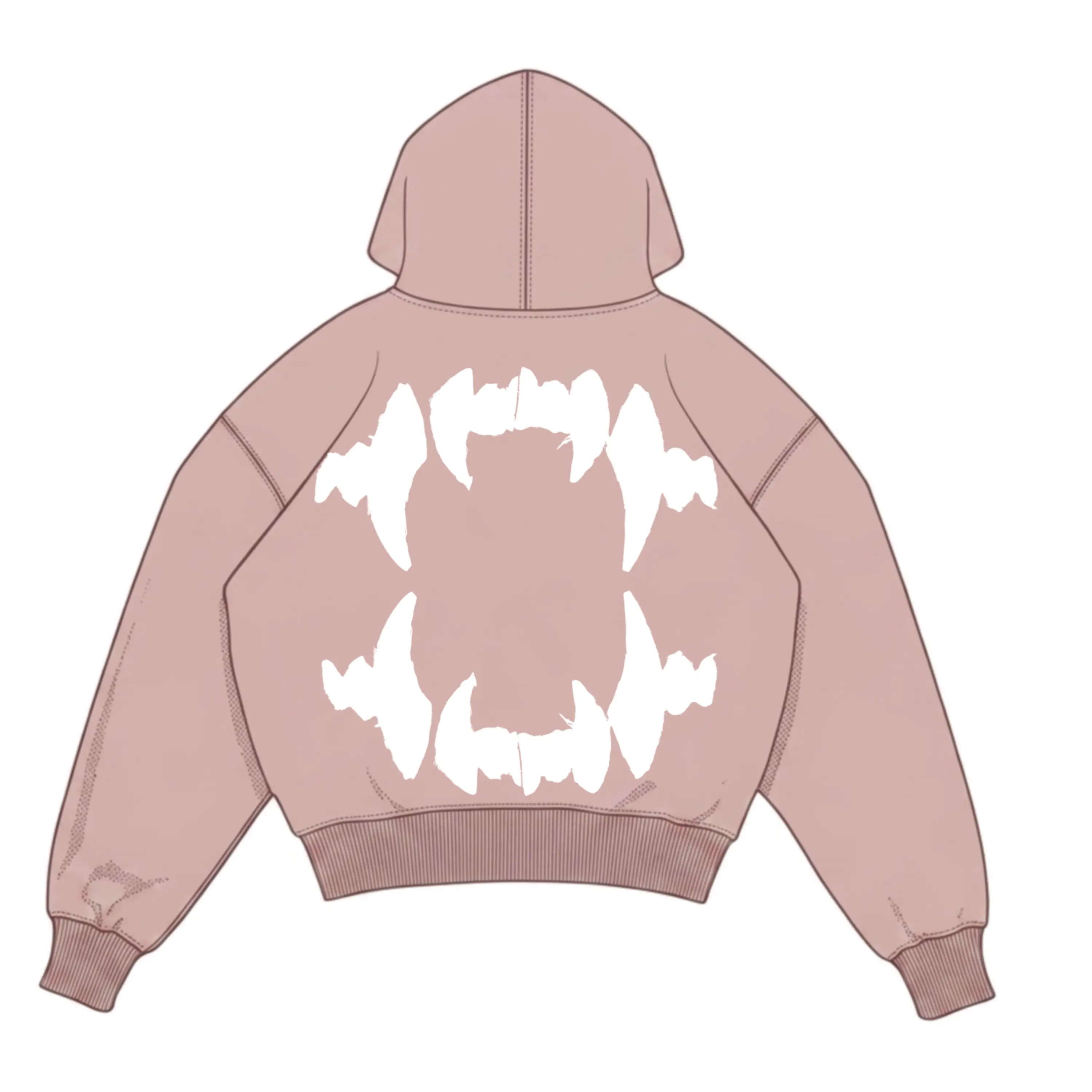 Pre-venta hoodie zipper pink destroyer  3