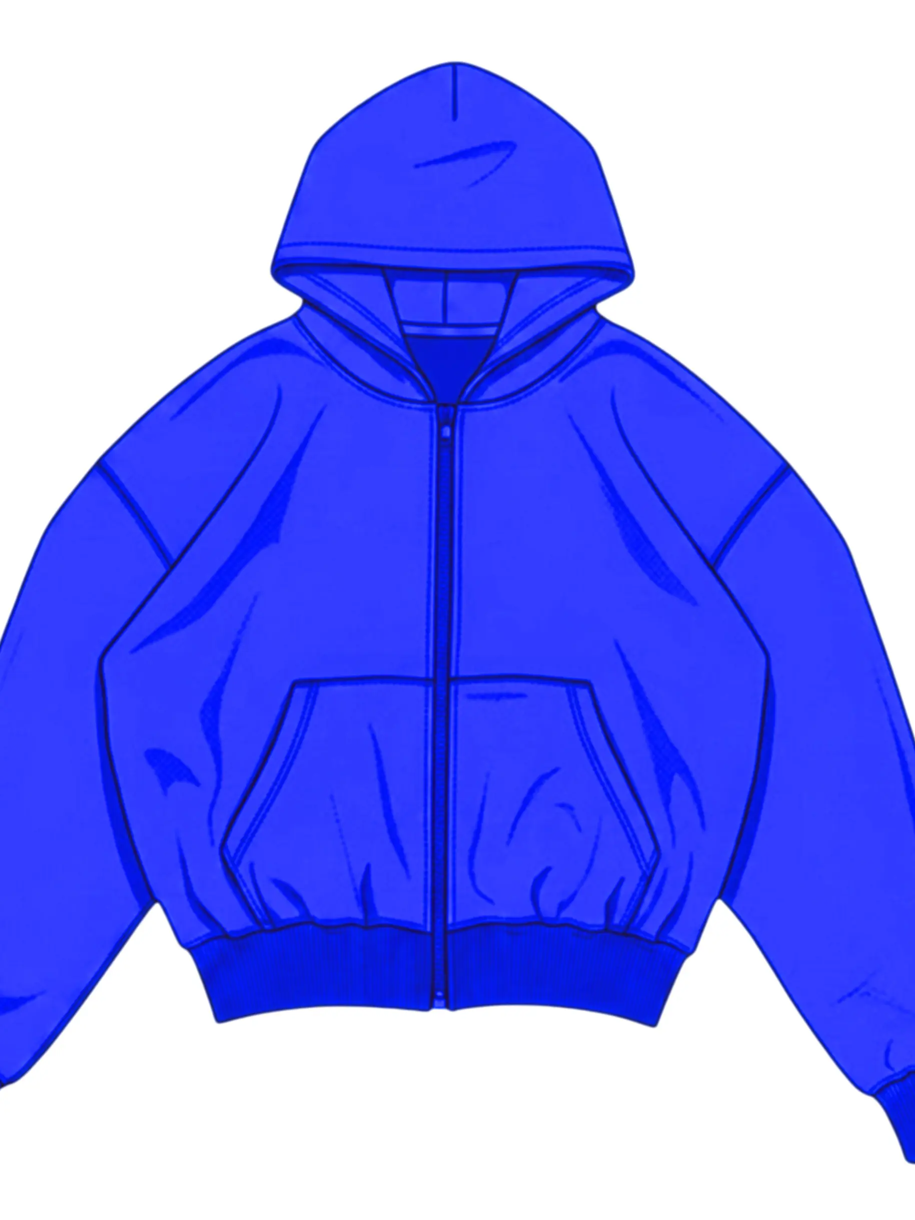 Pre-venta hoodie zipper blue destroyer  3