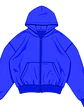 Pre-venta hoodie zipper blue destroyer  - Miniatura 3