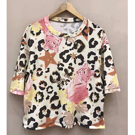 Remera Maga Waffle